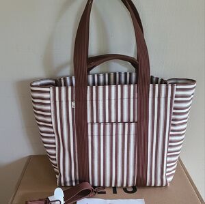 Beis Vacation Tote in Maple Stripe